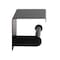 Alfi Brand Black Matte Stainless Steel Toilet Paper Holder with Shelf ABTPC66-BLA - alternate 2